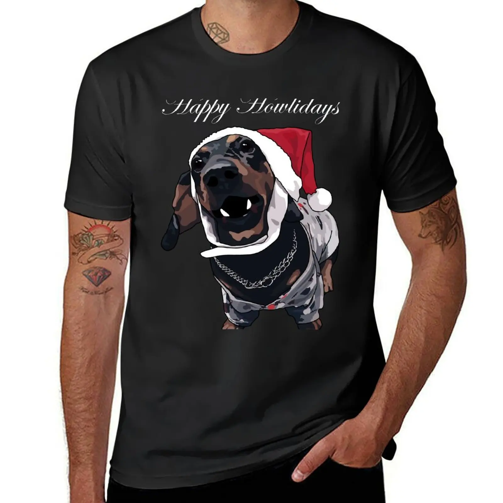 Футболка Happy Howlidays, аниме, одежда Аниме, мужские Графические футболки, большие и высокие