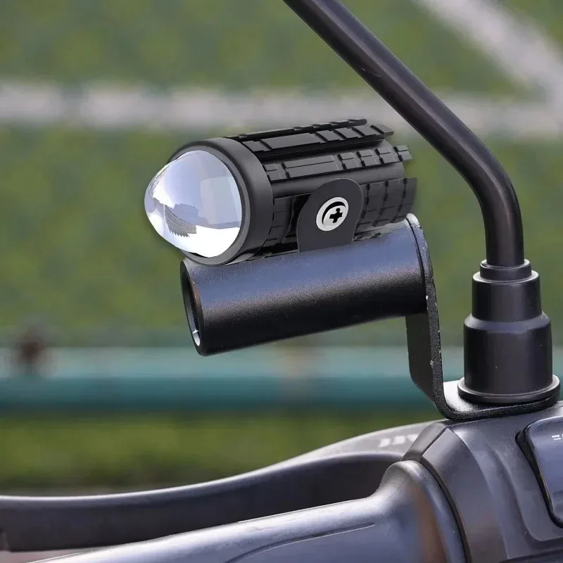 Motorcycle Phone Holder Handlebar Stand Bike Rear View Mirror Mount Extender Security Quick Lock Support Telephone Stand