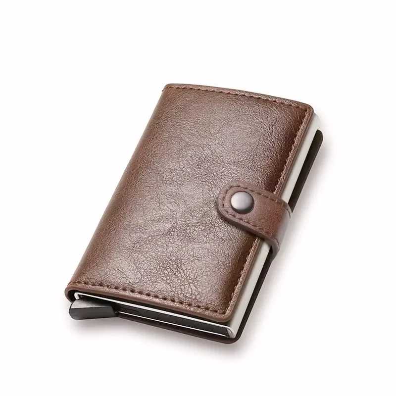 Slim Pop-Up Bifold Minimalist RFID-Blocking Men's Wallet