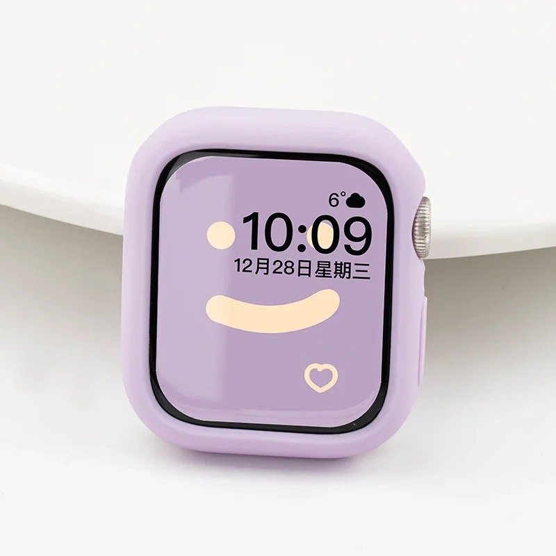 Stylish Candy Silicone Protective Case for Smartwatch - Cute and Durable Bumper Cover
