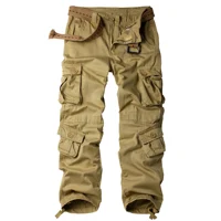 Men Combat Pants With Knee Pads Tactical Cargo Sport Trousers Camouflage Multicam Trekking Hunting Clothes（Not belt） 1