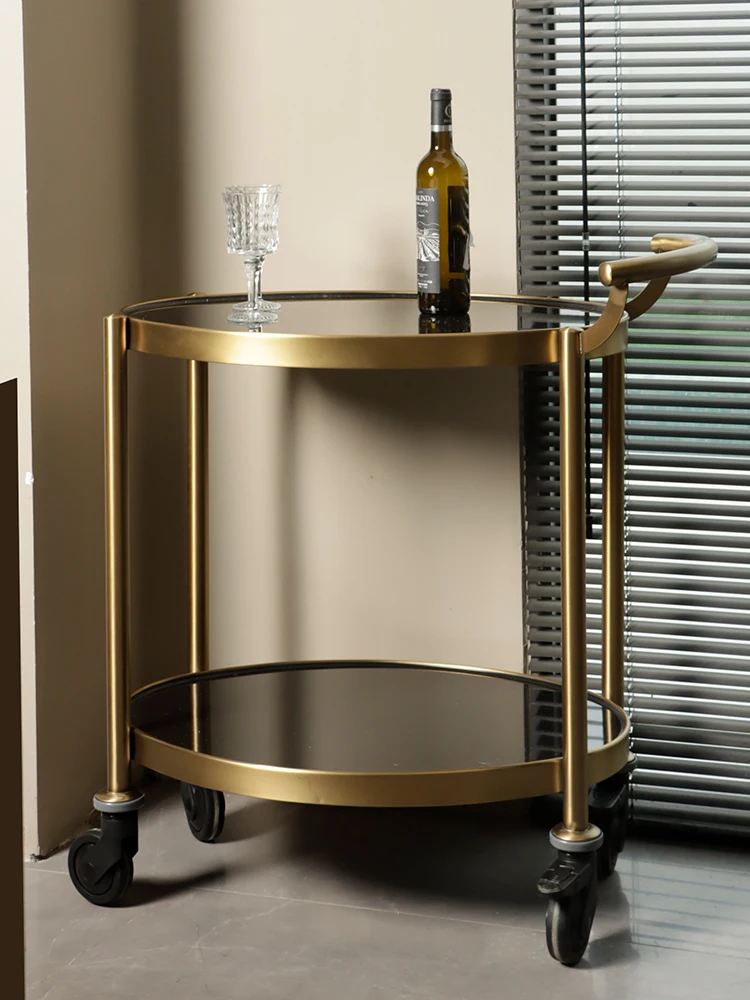 Service Car, High-end KTV, Hotel Stainless Steel Cake Car, Rose Gin Water Trolley
