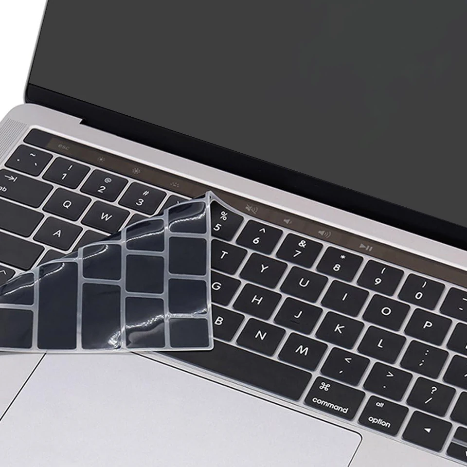 Copertura Tastiera In Silicone Per MacBook Pro 13/15 Con Touch Bar | Modelli 2019-2016 A2159 A1989 A1706 A1990 A1707 | Layout Europeo - 3