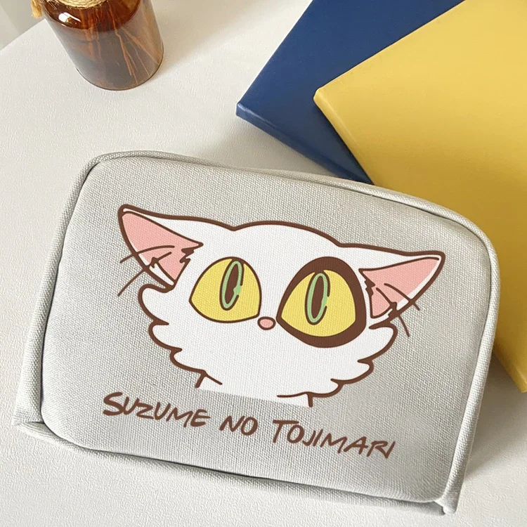 

Japanese Anime Game Suzume Ling Ya Hu Di Xin Haicheng Canvas Pen Bag Pencil Bag Storage Box Student Stationery Bag Birthday Gift