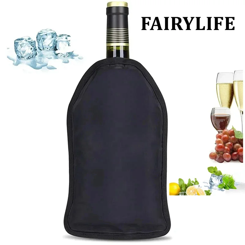 

Wine Cooling Holder Ice Bag Jelly Picnic Beverage Nylon Wine Cooler Sleeve Soft Drink Rack Bar Tool Champagne Wine Bottle Covers