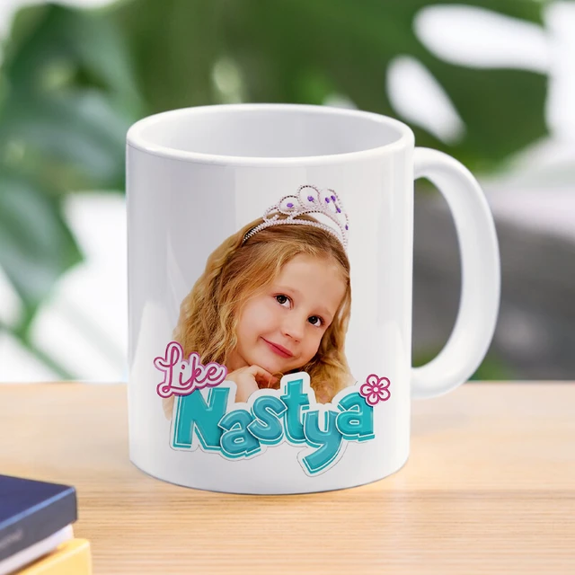 Come Nastya tazza da caffè in ceramica tazza da ufficio tazza da acqua  simpatico cartone animato tazza per bambini ragazze ragazzi bambini regalo  di natale - AliExpress