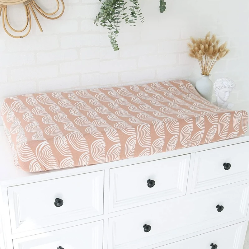 Soft Baby Mattress Cover Diaper Changing Pad Cover Printed Newborn Nursery Table Sheet Boys Girls Diaper Changing Mat Sheets