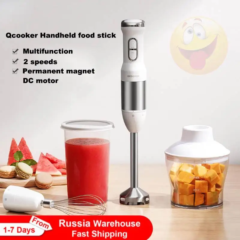 

Лучший Электрический блендер Youpin QCOOKER CD-HB01, Кухонный комбайн, миксер, соковыжималка, многофункциональное Быстрое приготовление