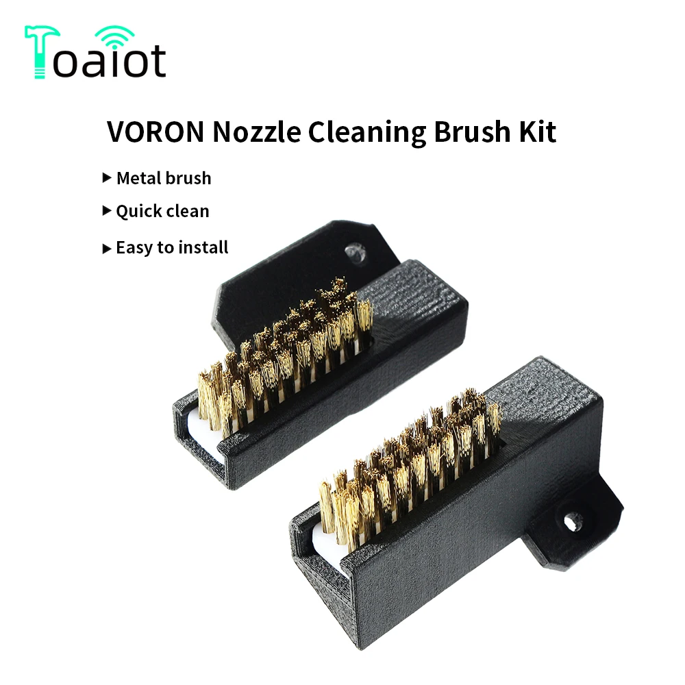 

3D Printer Cleaner Brush Tool Copper Wire Toothbrush Copper Brush Handle for Voron Nozzle Heater Block Heat Bed Hotend Cleaning