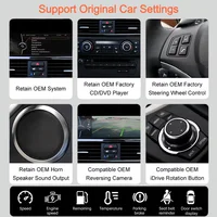 Autoradio sans fil CarPlay Android Auto Bonroad 10,25 pouces pour BMW Série 1 2 3 4 F20 F21 F23 F30 F31 F32 F33 F34 F35 F36 2013-2017 7