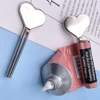 Stainless Steel Manual Toothpaste Squeezer Heart shaped Metal Dispenser Tube Squeezer Key Roller Set Bathroom Accessories 3