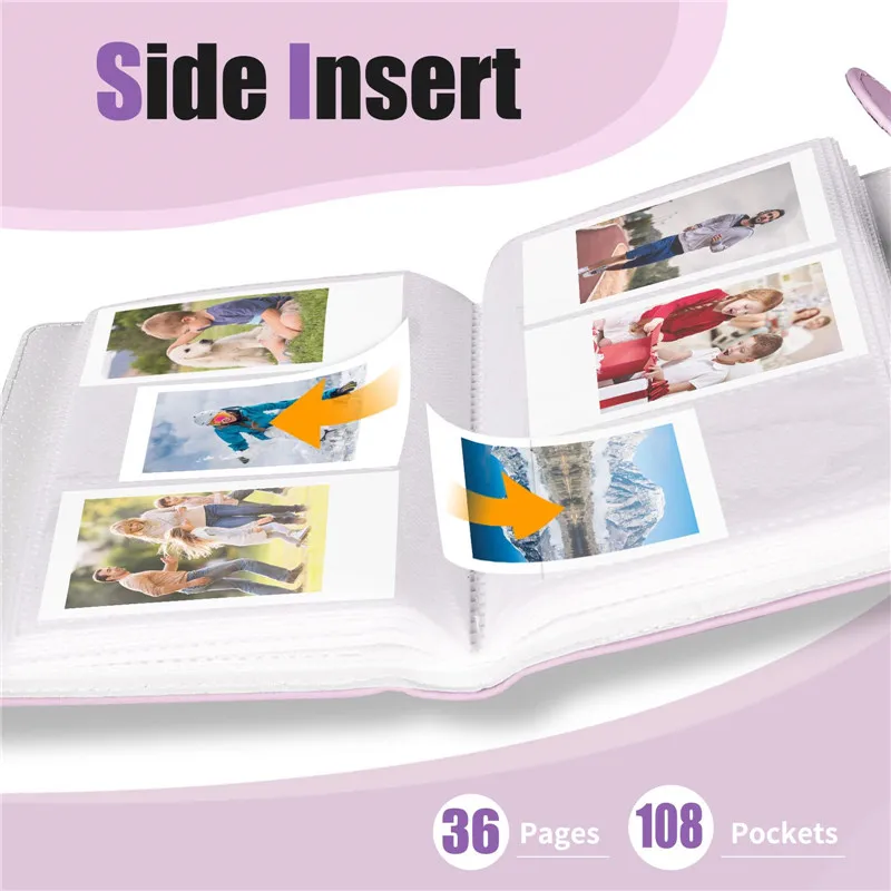 108 Taschen Fotoalbum für Kamera Fotoalbum Buch für Fujifilm Instax Mini 12 11 9 90 70 40 8 7 Kamera 3 Zoll – Detail 3