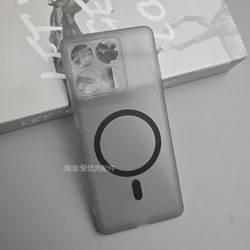 Magnetic Shockproof Matte Transparent Silicone Case - Motorola Edge 60 Pro (GRAY)