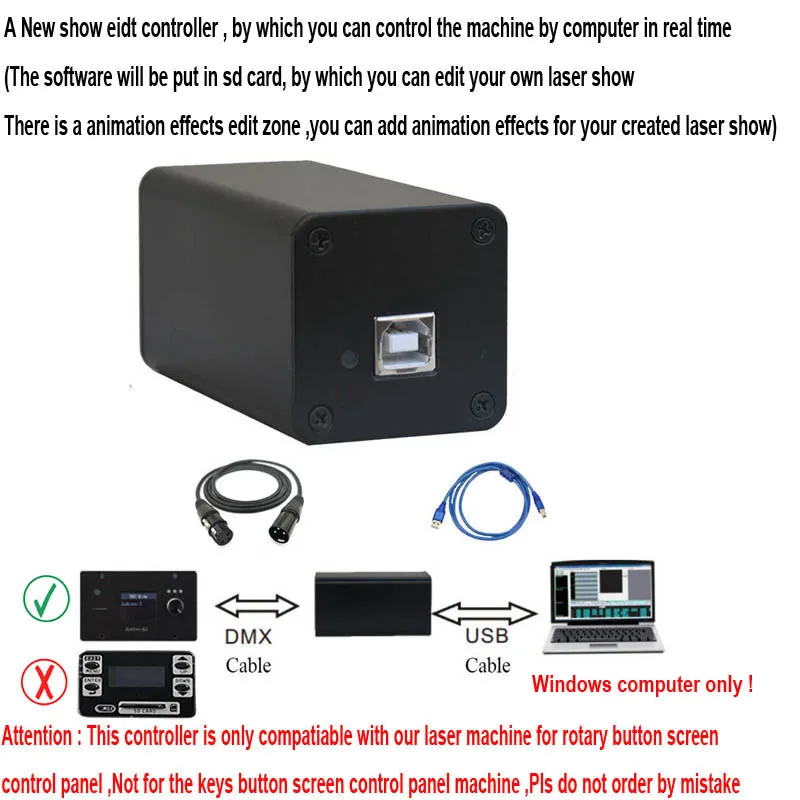 Controller to connect with computer for A1 display screen machine only