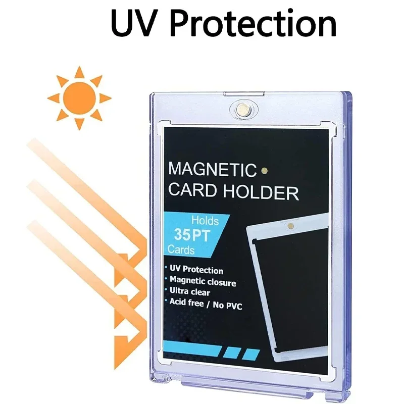 Universal Magnetic Card Holder Kpop Idol Photocards Protectors 35PT Hard Cards Sleeves Display Case 10/5/1PCS