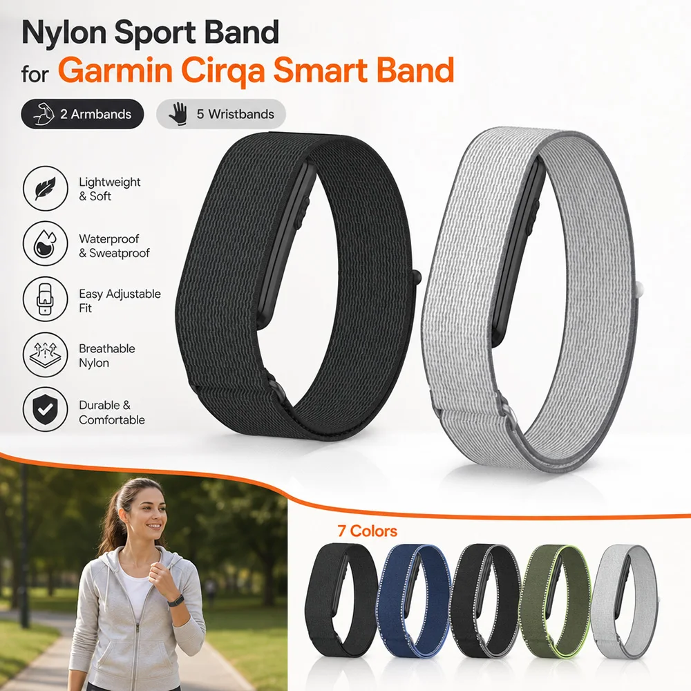 Premium Nylon Wristband for Fitness Tracker - Durable and Stylish Strap Accessory