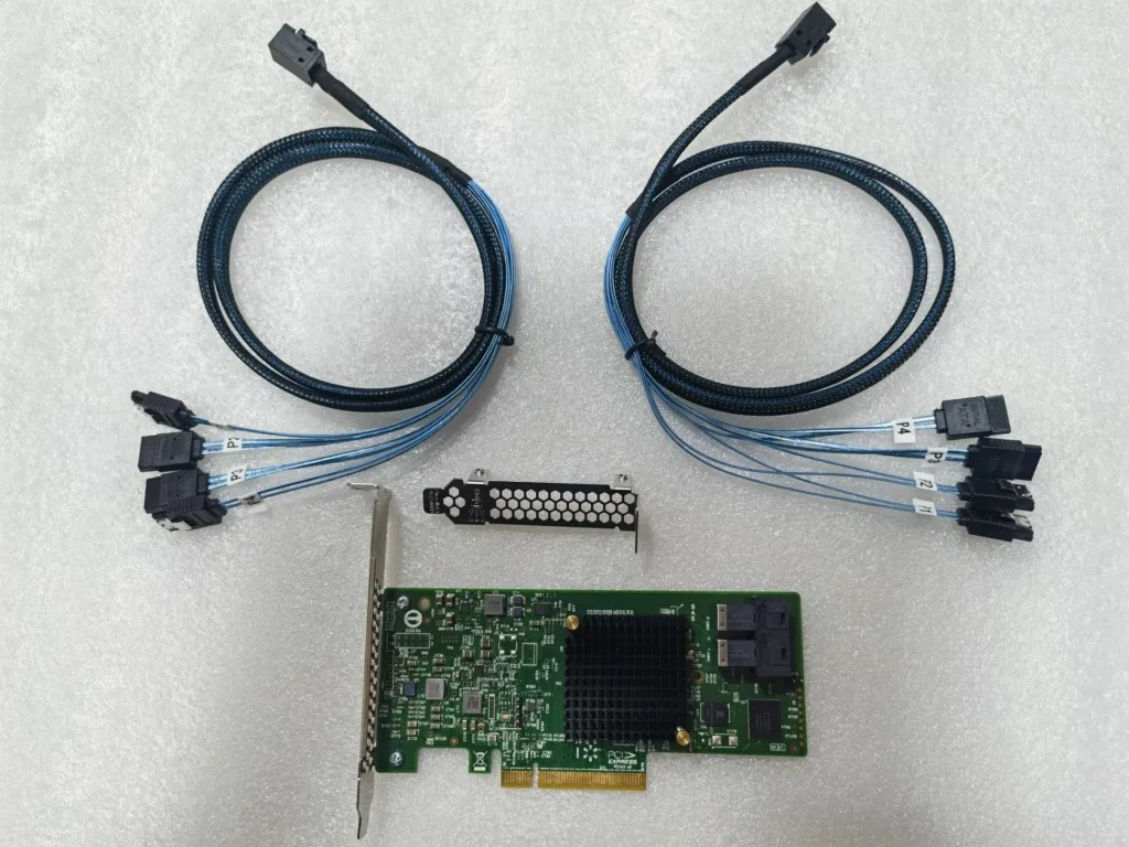 

9311-8I SAS/SATA SAS3008, Карта контроллера H3-25461-02H RAID 0.1.10, 12 Гб + 2 шт. магнитных кабеля