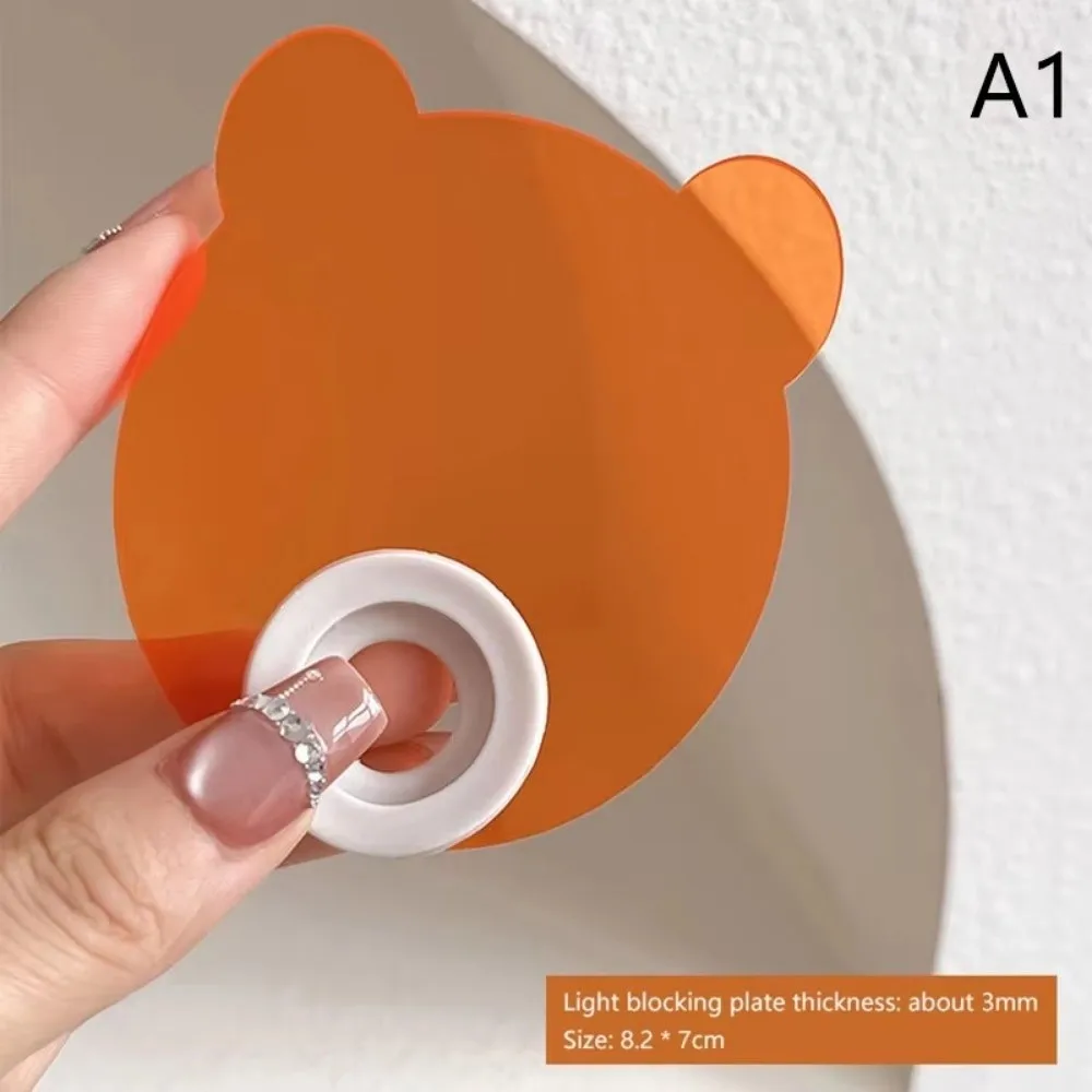 Acrylic Light-Blocking Baffle Anti-Blue-Light Thicken Blocking Film Straight-Shaped Nail Uv Lamp Protective Goggles