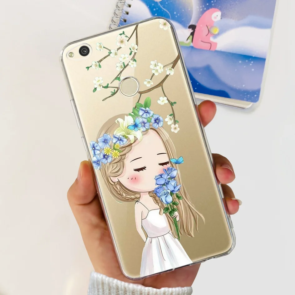 Floral Love Heart Soft Silicone Clear Phone Case