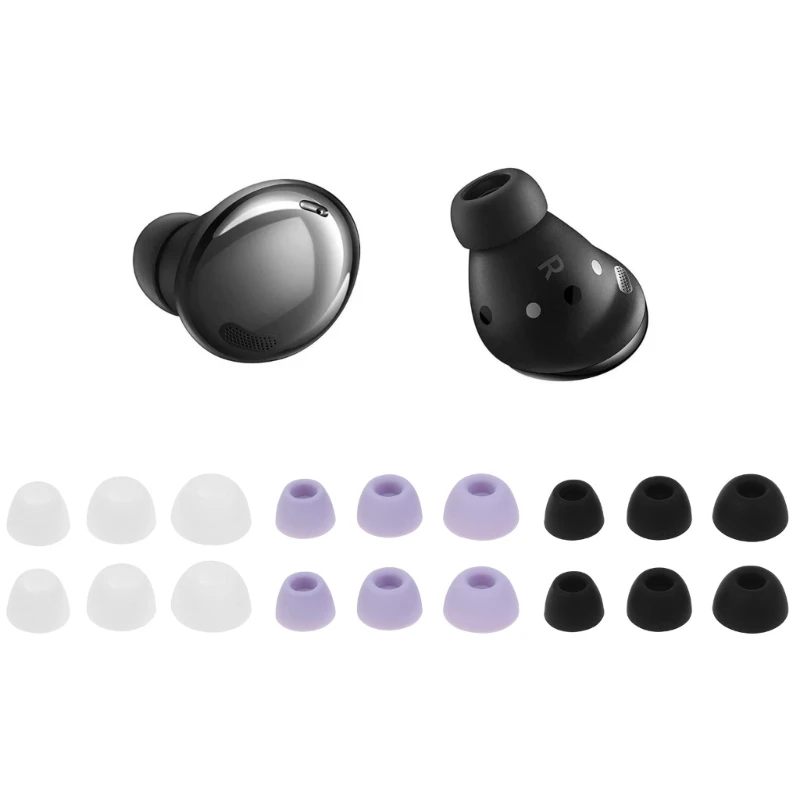 

Replacement Ear Tips Earbuds for Samsung Galaxy buds 2 pro SM-R510 Earphones Anti-Slip Ear buds Eartips Earpads Cover 6pcs L/M/S
