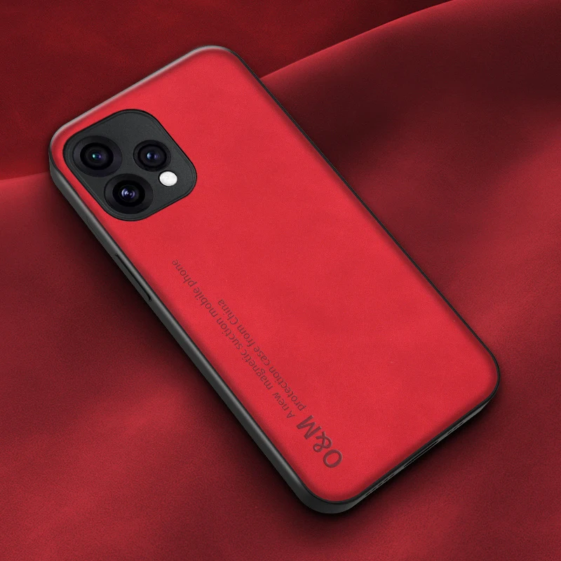 Skin Feel Shockproof Matte Leather Phone Case - Soft Back Cover