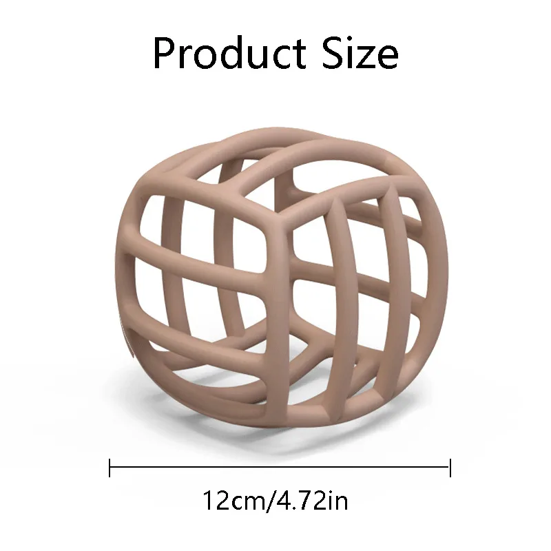 BPA Free Newborns Children\'s Products Colorful Silicone Chewing Teether Toy Ball Easy To Clean Safe Baby Shower Gifts Toys