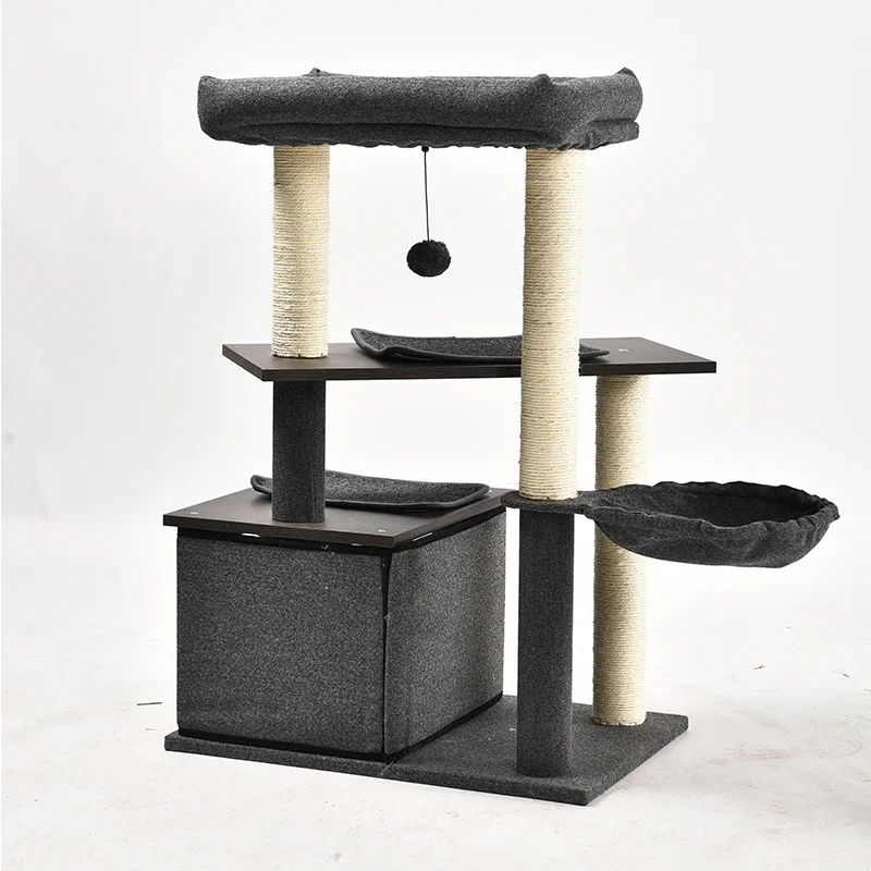 Multi-Level Furniture Kittens Activity Tower Cat Tree Stand House With Scratching Posts