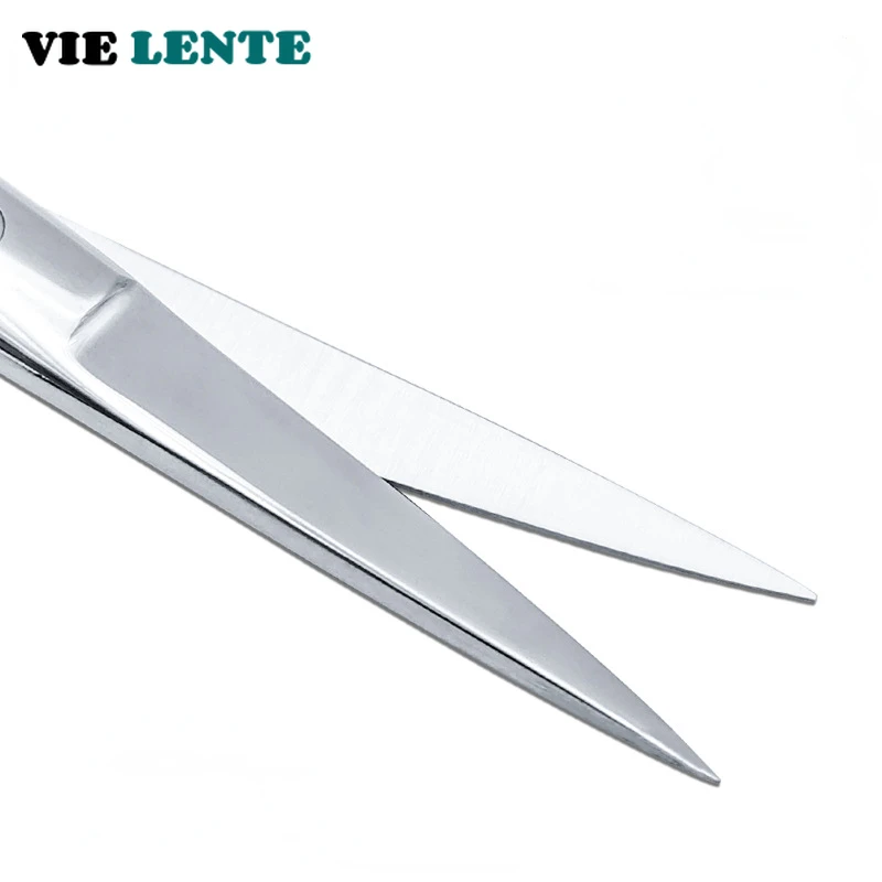 High Quality Straight Elbow Ordinary Medical Eye Scissors Cosmetic Eye Scissors Eye Opening Paper Cuttings Towel Scissors