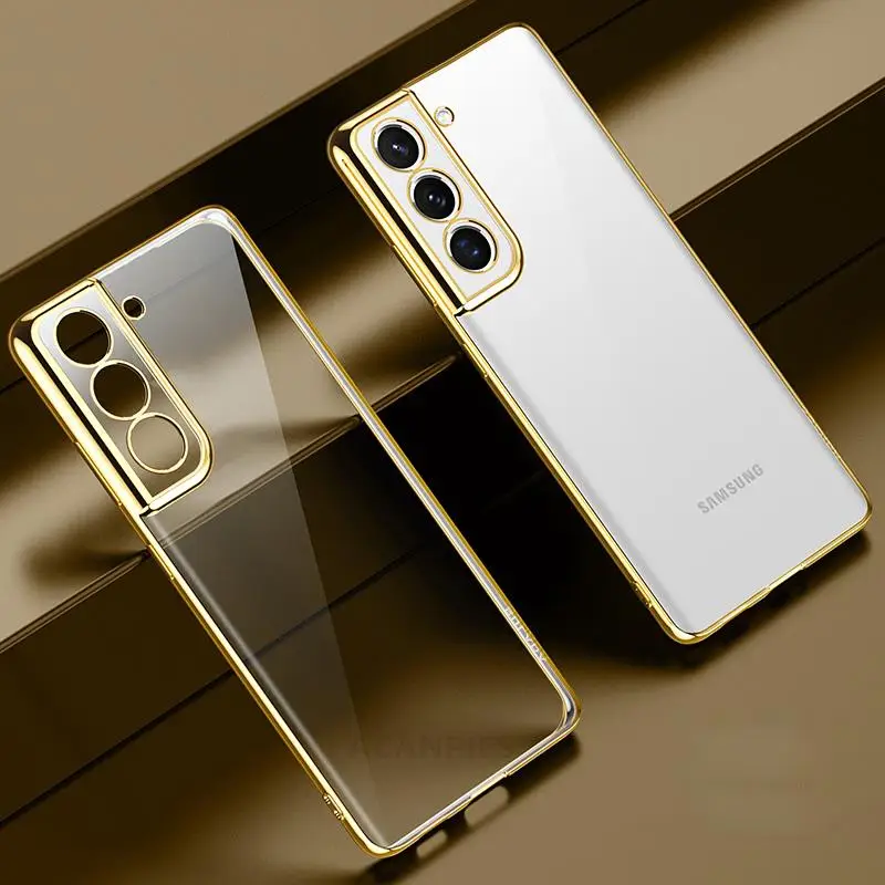 Luxury Transparent Plating TPU Case