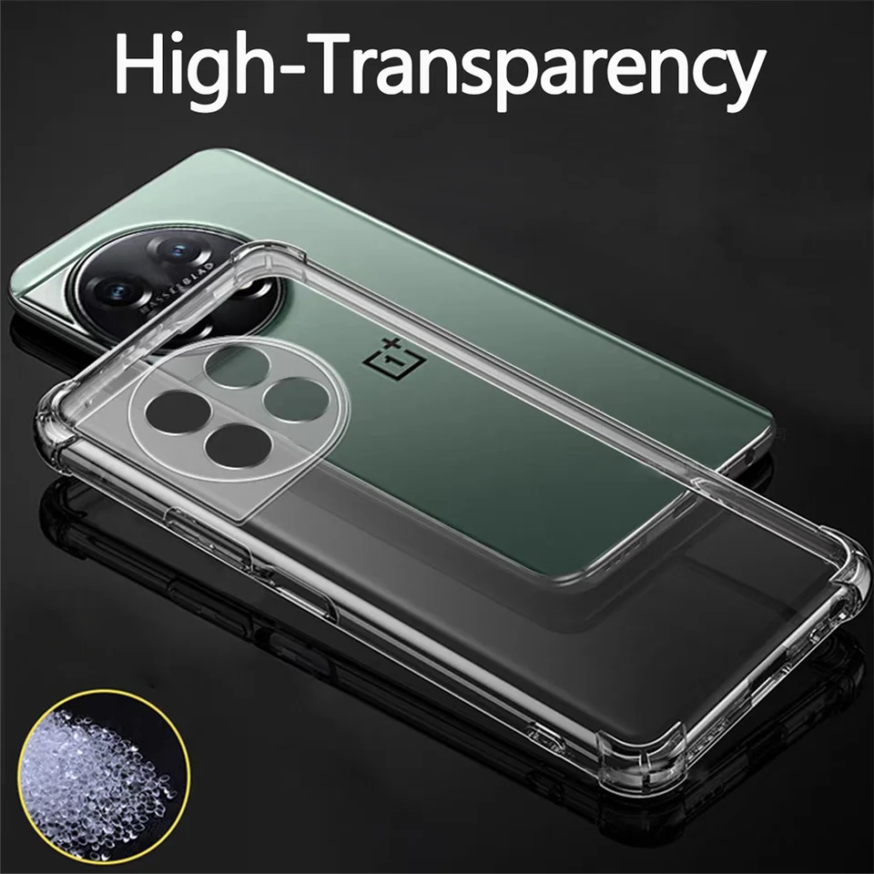Trasparente Morbido TPU Per OnePlus 6 7 8 9 10 Pro 5G Anti-shock