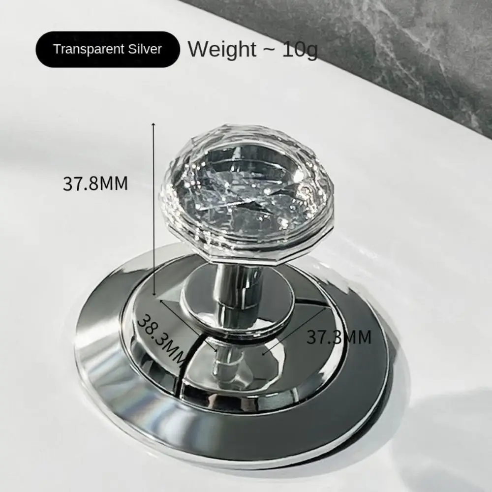 Plastic Heart Shaped Toilet Tank Button Universal Furniture Handle Cabinet Drawer Knob