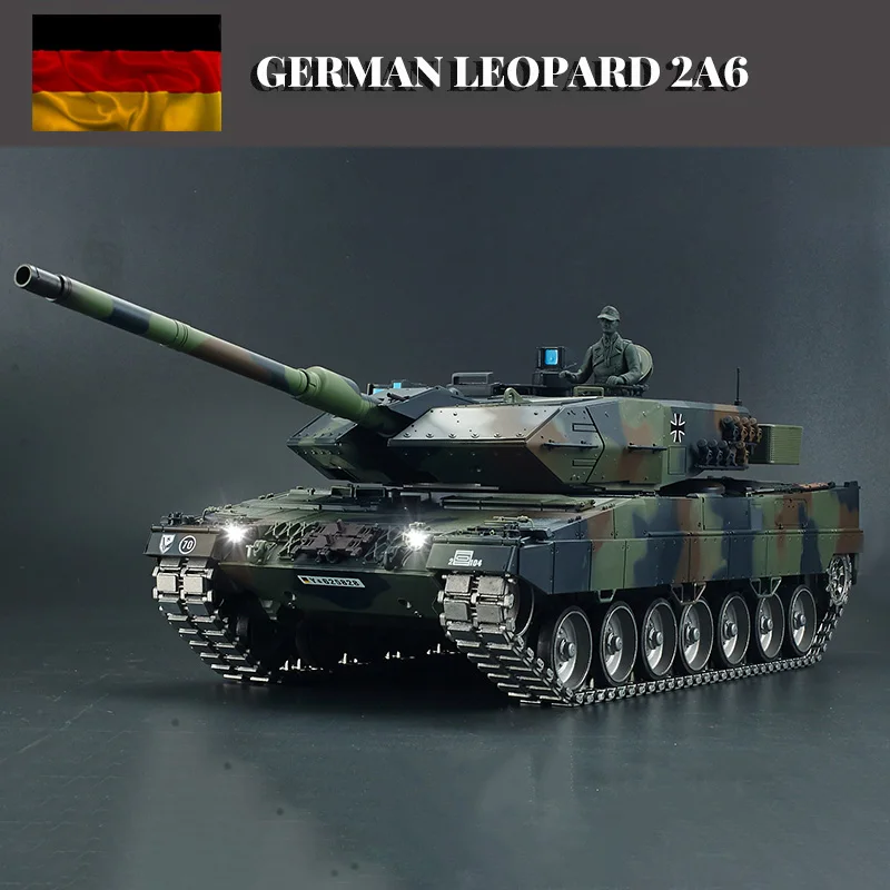 

HenLong 3889-1 Leopard2A6 1/16 TK7.0 Модернизированный металлический немецкий Leopard2A6 RTR Радиоуправляемый Танк 3889 TH17602 Радиоуправляемый металлический танк модели игрушки