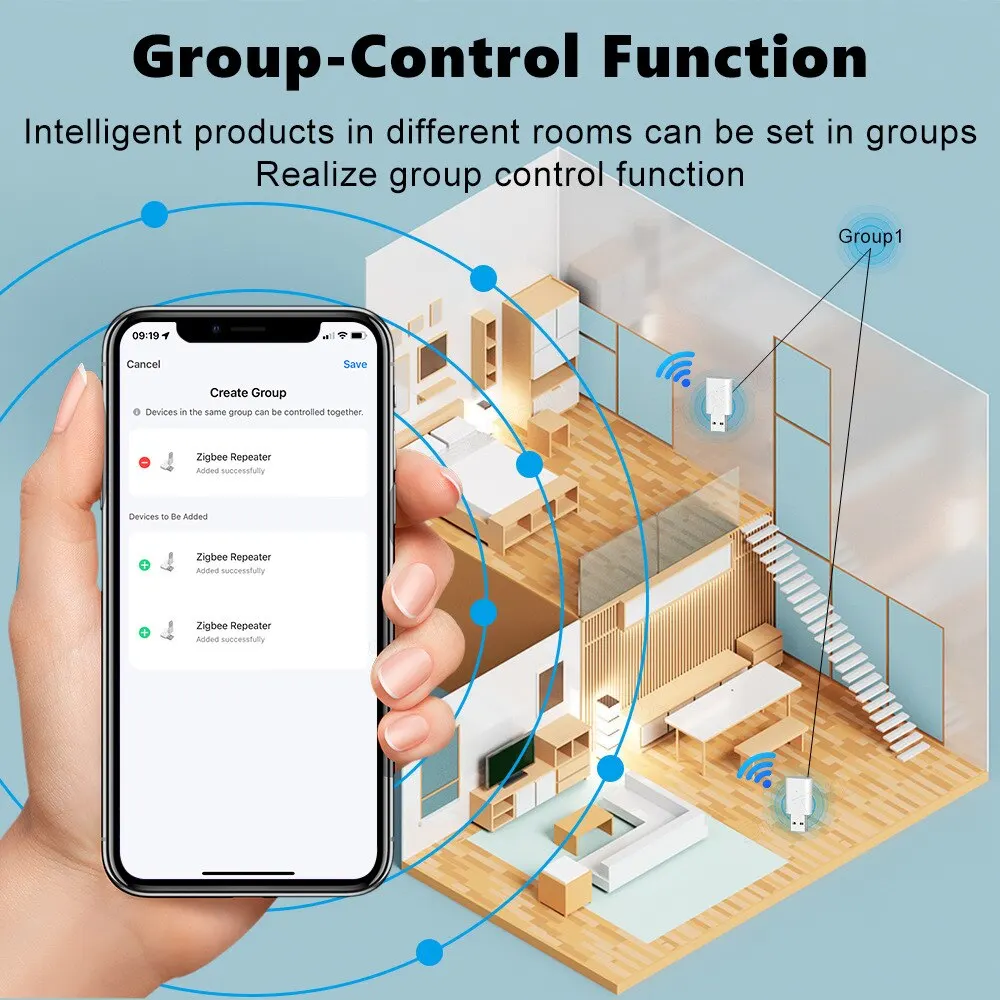 Smart zigbee bridge Smart zigbee gateway Tuya ZigBee Signal Repeater USB Signal Amplifier Extender ZigBee Gateway Smart Home Devices Smart Automation For Life