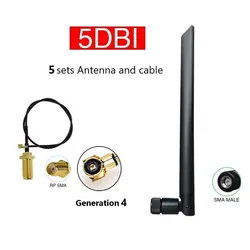 High - Performance 5dBi GSM IoT Antenna with SMA Male Connector - 21cm Pigtail Cable (5P 868MC 4S)