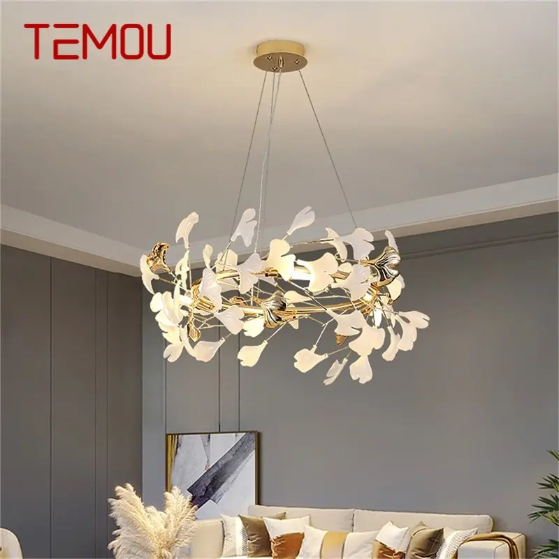 

TEMOU Nordic Creative Pendant Light Firefly Chandelier Hanging Lamp Contemporary LED Fixtures for Home