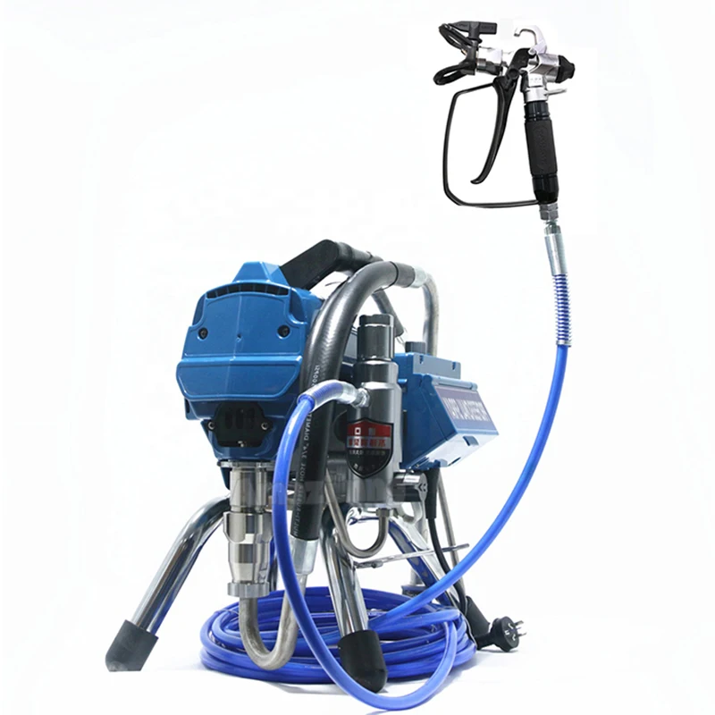 495 Airless Paint Sprayer Machine 1500W Airless Spraying Machine Decoration Wall Coating High Pressure Pipe Painting Machine ammoon led bubble machine projector sound activated with u shape handle remote control for stage wedding decoration