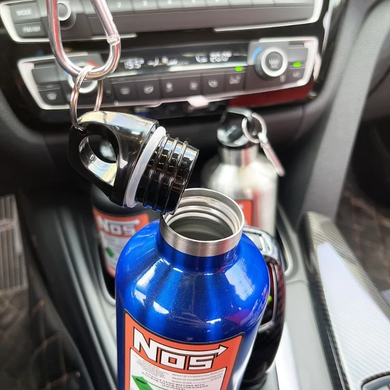 NOS 질소병 보온병 스테인리스 스틸 자동차 물병 JDM 자동차 경주 장식 모토 여행 사이클링 스포츠 머그컵