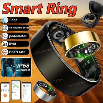 2026 New Smart Ring Heart Rate Blood Pressure Sleep Monitoring Motion Tracking IP68 Waterproof Men Women Smart Ring Holiday Gift 1