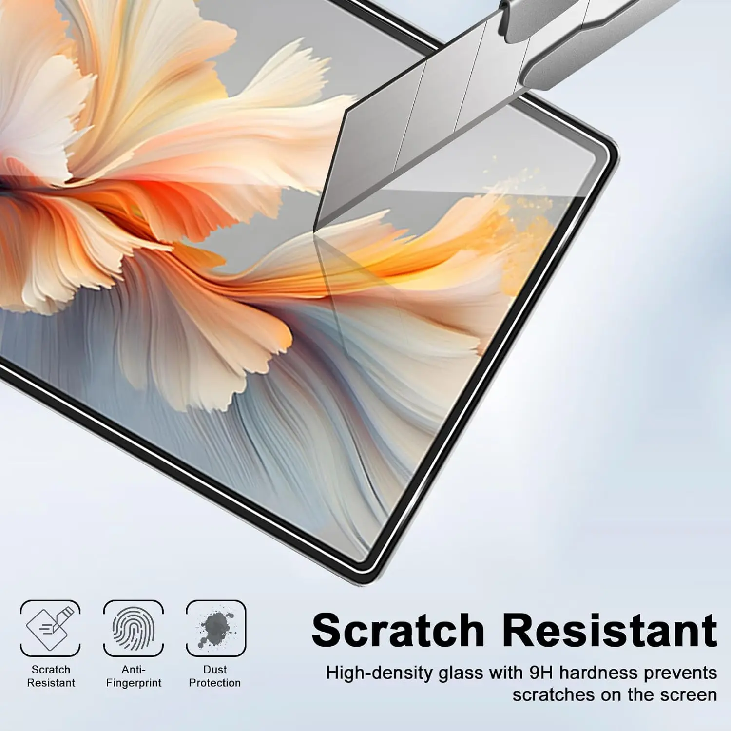 12.7 HD Clear Tempered Glass Screen Protector