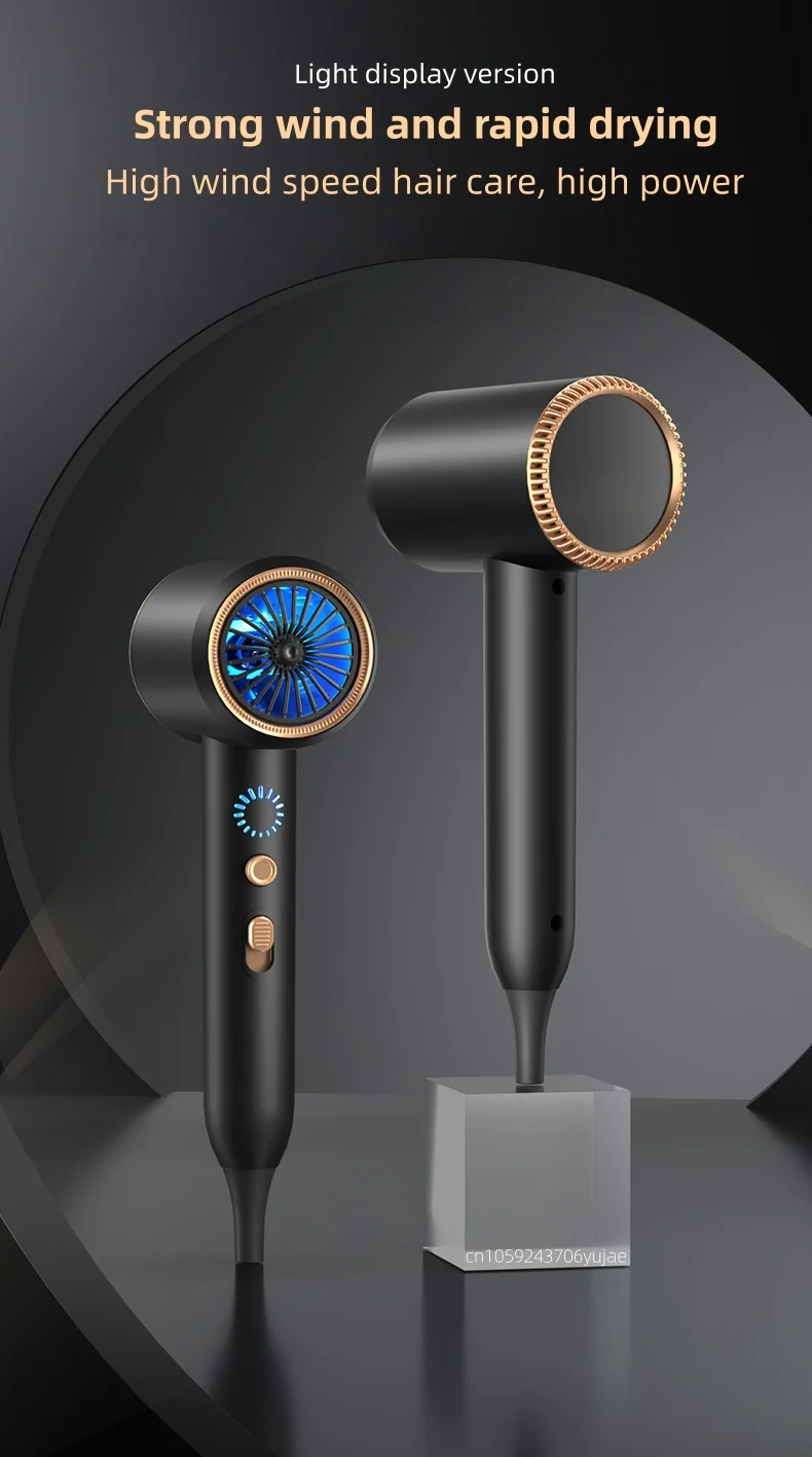 Latest 2400W Quick Drying Hair Dryer With Led Display Light And Billion Level Bl