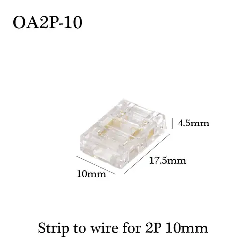COB LED Wire Connector 5 8 10mm Connection Solderless Mini Buckle FCOB RGB CCT LED Strip Lights 2 3 4 Pin No Dark Area Connector - Image 14