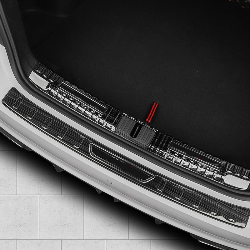 

For MG5 2021 Rear Guard Door Sill Guard Trim Strip Stainless Steel Decorate