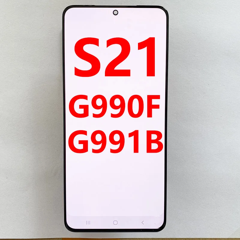 With Dead Pixel 6.2\'\' AMOLED S21 LCD For Samsung S21 5G G990F G991F G991U G991B/DS Lcd Display Touch Screen Assembly LCD Repair