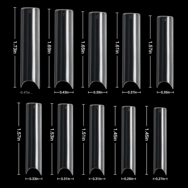 Faux ongles à pression en forme de cercueil XXL, 100 pièces/boîte