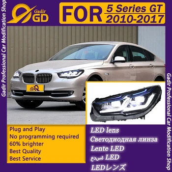 Suitable for BMW 5 Series GT 2010-2017 Headlight Assembly F07 Conversion: LED Projector Daytime Running Lights to Headlights 1