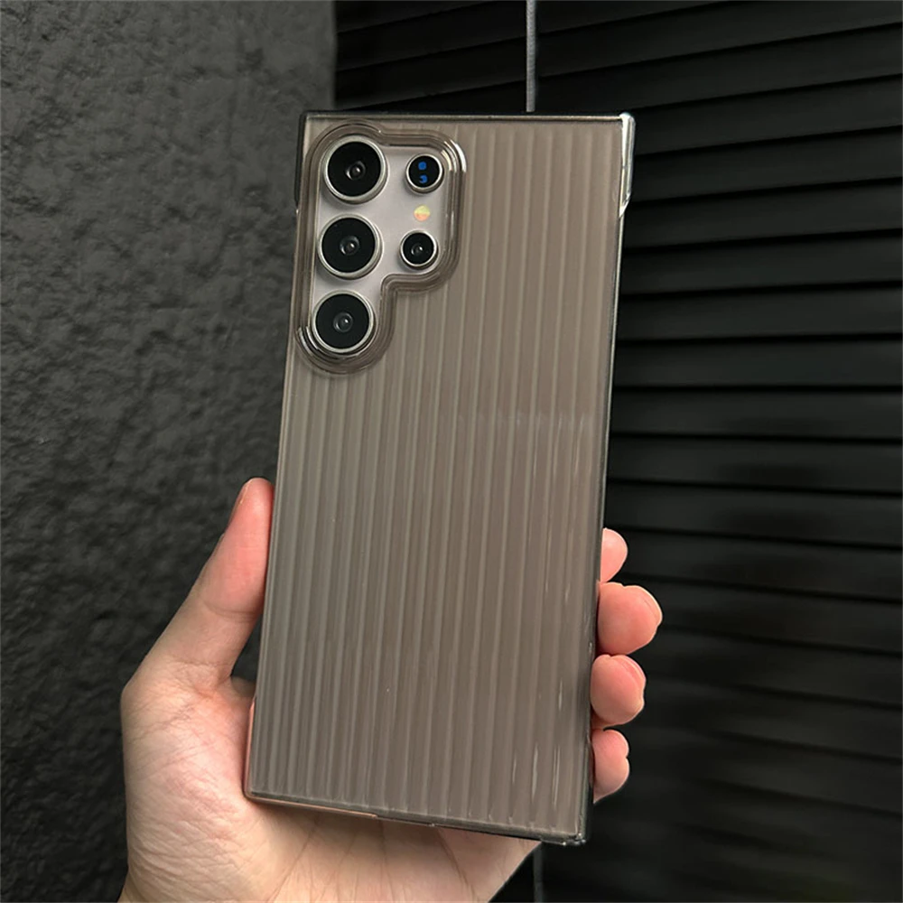 Ultra-Thin Frameless Transparent Matte Phone Case - Shockproof Hard Protection Cover