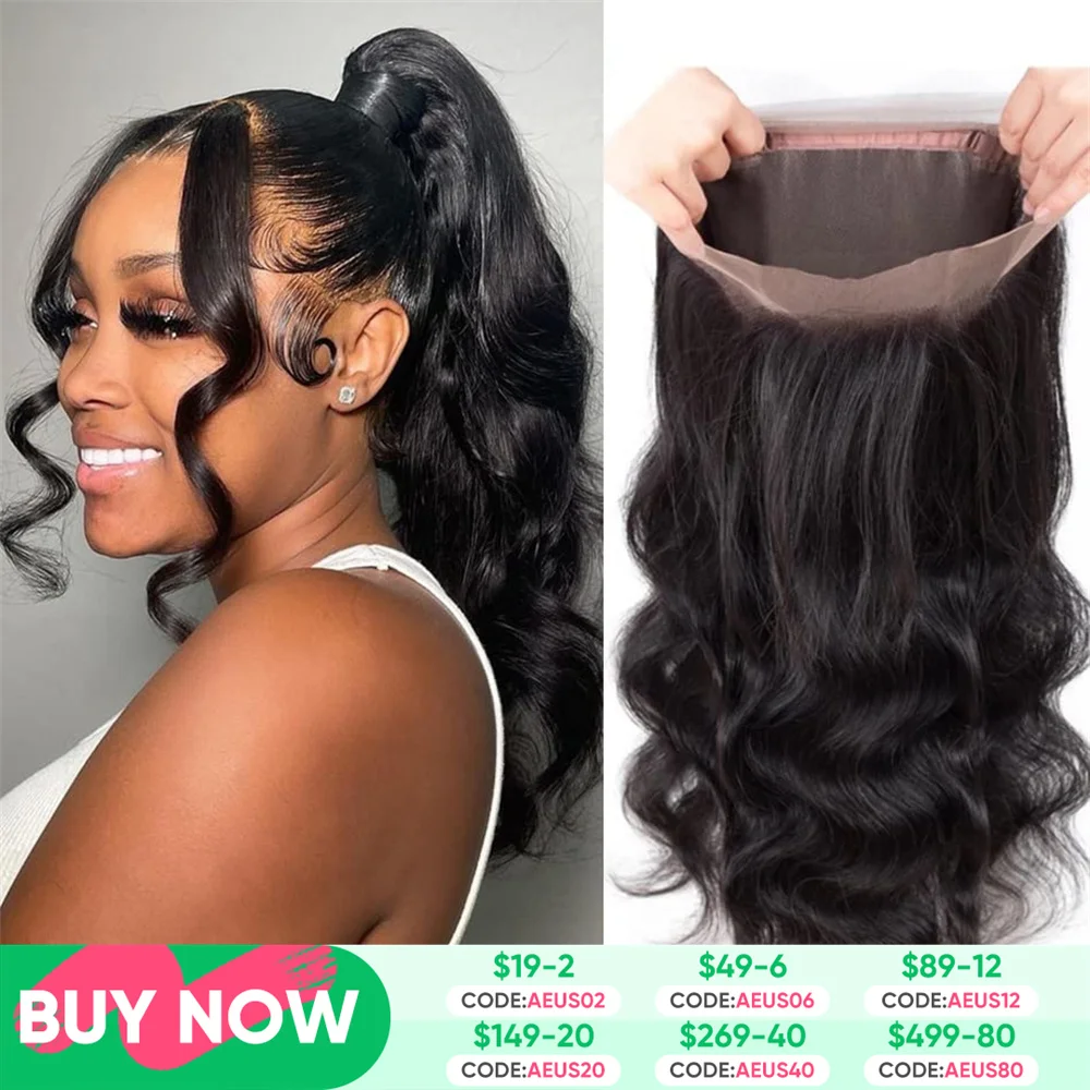 Human Hair Closure Human Hair Lace Product Human Hair Frontal 360 Lace Frontals Only Brazilian Body Wave 4x4 Closure 13x4 Lace Frontal Only Pre Plucked With Natural Baby Hair