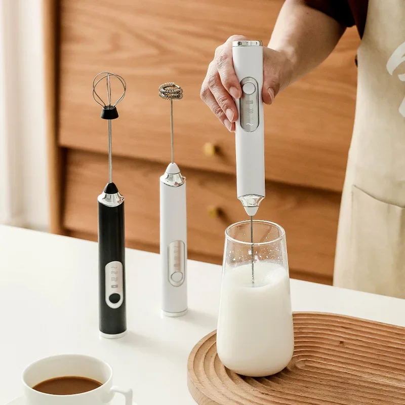 

Wireless Electric Milk Frother Whisk Egg Beater USB Rechargeable Handheld Coffee Blender Milk Shaker Mixer Foamer Food Blender