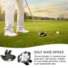 Golf Spikes Footwears 12 Pieces Golf Shoe Spikes Golf Cleat Quick Twist Golf Spikes Golf Cleats Portable Wrench Screw For Golf 3