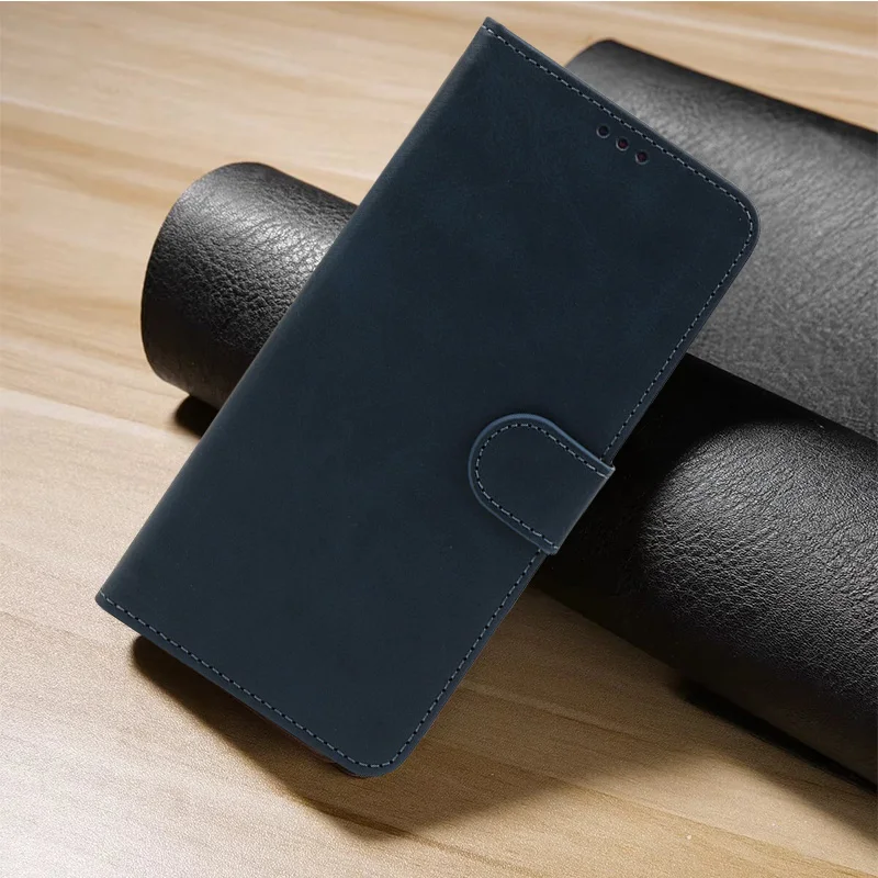 Elegant Leather Wallet Phone Case with Card Slots and Flip Cover